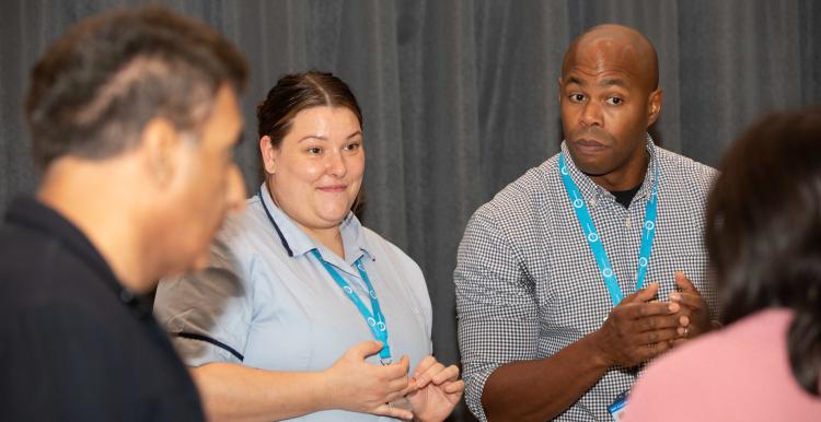 Healthwatch officers at event