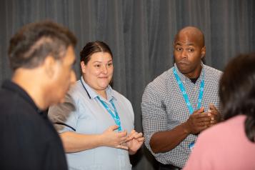 Healthwatch officers at event