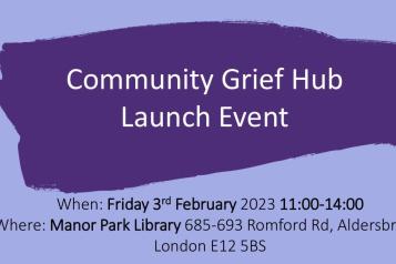 Community Grief Hub poster