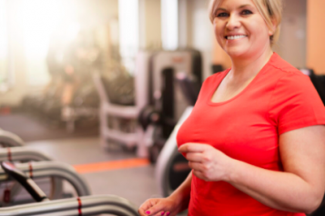 Female on a treadmill 