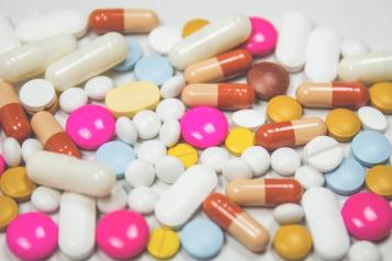 Different coloured pills