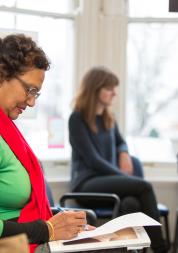 People sitting in a waiting room